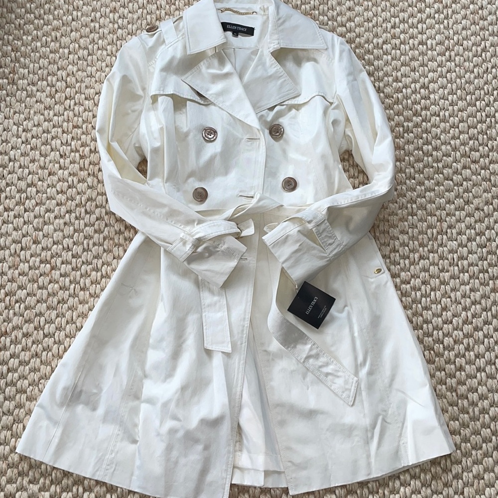 NWT Ellen Tracy Trench Coach
